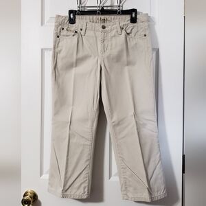 Juniors L.e.i Khaki Capri Pants